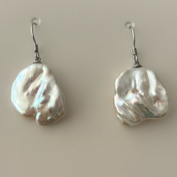 Baroque pearl earrings - Picture 6 of 8